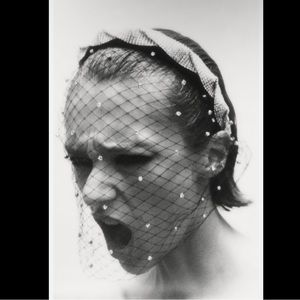 Zara rhinestone mesh headband